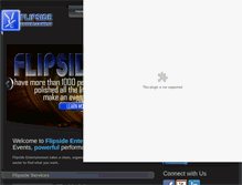 Tablet Screenshot of flipsideentfl.com